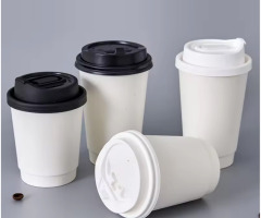كوب ورقي دبل أبيض 9 أونص
