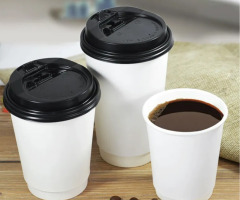 كوب ورقي دبل أبيض 10 أونص