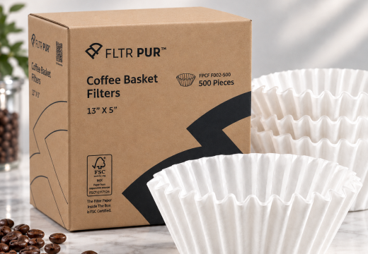 فلاتر قهوة بيور FLTR PUR لماكينات فيتكو F002 مقاس 13 × 5 بوصة – 500 فلتر