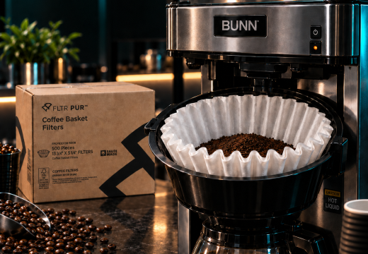 فلاتر قهوة FLTR PUR بنمط BUNN 20138 مقاس 13¾ × 5¼ بوصة - 500 فلتر