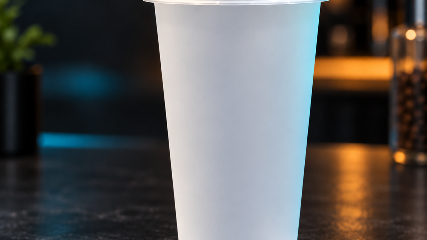 Plastic Cup PP injection Frosted 16 oz 500 ml  90 mm Lid